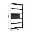 Ver imagem 2 de Estante Multiuso Livros Industrial 90CMX190CM Oxford Preto