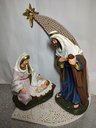 Ver imagem 3 de Imagem Presépio 4 Peças Jesus, Maria, José, Capela 33cm.