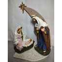 Ver imagem 3 de Imagem Presépio 4 Peças Jesus, Maria, José, Capela 33cm.