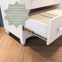 Ver imagem 7 de Cômoda Provençal com Fraldário Lisa Branco Brilho