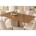 Ver imagem 1 de Tampo Madeirado Mesa TA26 Madeira/Vidro 160cm Car Kappesberg