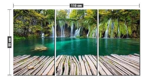Quadro Decorativo Deck De Madeira Perto De Cachoeira - 2