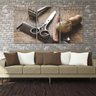 Quadro Decorativo Para Barbearia Retrô Vintage Decoração Cor da armação:Água;Cor:Água - 1