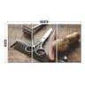 Quadro Decorativo Para Barbearia Retrô Vintage Decoração Cor da armação:Água;Cor:Água - 2