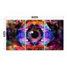 Quadro Decorativo Abstrato Olho Psicodelia Decoração - 2