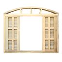 Ver imagem 2 de Janela de Madeira Veneziana de Correr em Arco de Itaúba Batentes de 14 Cm - 1.60 (l) X 1.20 (a)