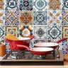Papel De Parede Cozinha Azulejo Vinílico Lavável - C4677 - 1