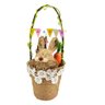 Coelho Cesto Alça Decorativo Páscoa 26cm Decoração Coelhinho - 1