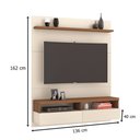 Ver imagem 3 de Painel para Tv até 50 Polegadas Royal Off White com Freijo