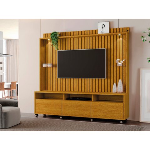 Home Tv Ripado Absoluto 60 Polegadas 190x190cm 8 Rodizios:naturale