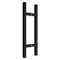 Puxador Duplo Df 907-32 - Preto - 30 Cm - 2