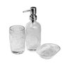 Jogo De Banheiro Em Vidro Prestige Lux 3 Peças Cromado - 1