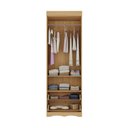 Ver imagem 5 de Guarda-roupa Infantil 62cm 2 Portas com Vidro e 2 Gavetas Serena Multimóveis Mp4430 Madeirado/