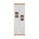 Ver imagem 7 de Guarda-roupa Infantil 62cm 2 Portas com Vidro e 2 Gavetas Serena Multimóveis Mp4430 Madeirado/