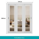 Ver imagem 5 de Guarda Roupa Casal 3 Portas Doha 2 Gavetas Carraro Ripado Branco