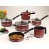 Jogo de Panela Incanto 6 Peças - Vermelho - 1