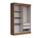 Ver imagem 5 de Guarda-roupa Solteiro Splendore 4 Portas 2 Gavetas com Espelho 100% Mdf Cinamomo - Panorama Móveis