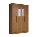 Ver imagem 3 de Guarda-roupa Solteiro Splendore 4 Portas 2 Gavetas com Espelho 100% Mdf Cinamomo - Panorama Móveis