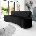 Ver imagem 2 de Sofá 02 Lugares 150cm Mônaco Veludo Preto - Nexta Casa