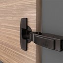 Ver imagem 5 de Dobradiça Hettich Sensys Obsidian Black Alta (Curva) + Calco D 1,5 Completa