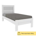 Ver imagem 6 de Cama de Solteiro para Colchão 88x188cm Multimóveis CR35461 Neve