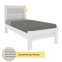 Ver imagem 3 de Cama de Solteiro para Colchão 88x188cm Multimóveis CR35461 Neve
