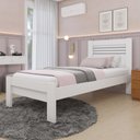 Ver imagem 2 de Cama de Solteiro para Colchão 88x188cm Multimóveis CR35461 Neve