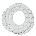 Ver imagem 2 de Organizador de Fios Cabos c/ Aplicador 20mm x 1m Protetor de Fios Escritório e Residência, Branca