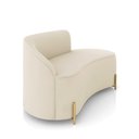 Ver imagem 6 de Sofá 2 Lugares Orgânico 140cm Pé Dourado Morgan Veludo D03 - D’Rossi