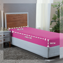 Ver imagem 3 de Lençol Solteiro Aveludado 400 Fios Cama Box e Infantil com Elástico Avulso:pink