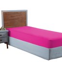 Ver imagem 1 de Lençol Solteiro Aveludado 400 Fios Cama Box e Infantil com Elástico Avulso:pink