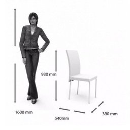 Conjunto Sala de Jantar Mesa Tampo de Vidro Aço Daiane 4 Cadeiras Viana Espresso Móveis - 3