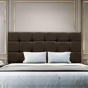 Ver imagem 1 de Cabeceira Estofada Cama Box Casal 140 Cm Ananda Suede Marrom