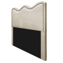 Ver imagem 3 de Cabeceira Solteiro Bari P02 90 cm Para Cama Box Bege