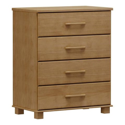 Comoda 5 Gavetas 1 Porta Ouro Freijó - Fn
