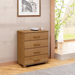 Comoda 5 Gavetas 1 Porta Ouro Freijó - Fn - 3