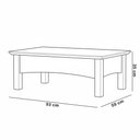 Ver imagem 4 de Mesa de Centro Rústica Madeira Maciça Lira M06 Carvalho Fosco - Lyam Decor