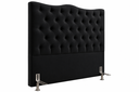 Ver imagem 3 de Cabeceira Espanha Queen Estofada em Corino Capitonê 160 cm:Preto