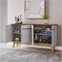 Ver imagem 3 de Aparador Buffet Opala Cinamomo com Offwhite