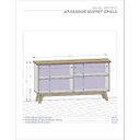 Ver imagem 6 de Aparador Buffet Opala Cinamomo com Offwhite