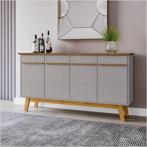 Aparador Buffet Opala Cinamomo com Offwhite