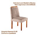 Ver imagem 7 de Conjunto 4 Cadeiras Safira em Madeira Maciça Móveis Mundial Bege Areia