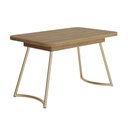Ver imagem 1 de Mesa Toscana 4 Lugares Carraro Carvalho c/ Dourado