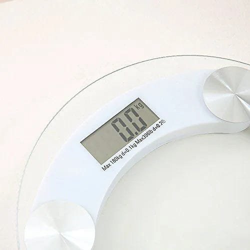 Balança Digital pesa de 1 a 150 Kg Vidro Elegante De Alta Precisão - Cinza claro - 2