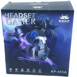 Fone de Ouvido para Jogos Gamer Headset Microfone Espuma Kp - Preto - 4