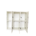 Ver imagem 3 de Guarda Volume Locker em Madeira 6 Portas - Branco Academia Armario Escaninhho Locker Escritorio Esco