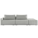 Ver imagem 7 de Sofá Ilha Modular com Puff para Sala Living 232cm Georgia K04 Linho Cinza - Mpozenato