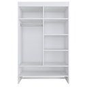 Ver imagem 1 de Armário Multiuso Suspenso 84,5cm com Cabideiro Branco KD1700