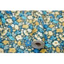Ver imagem 4 de Papel Adesivo Contact De Parede Floral Bege/azul 45 Cm X 10 Metros