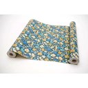 Ver imagem 6 de Papel Adesivo Contact De Parede Floral Bege/azul 45 Cm X 10 Metros